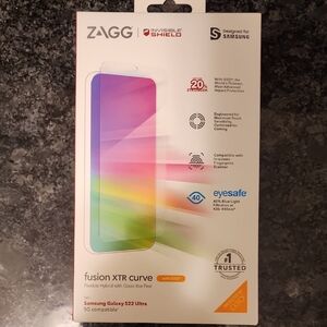 Fusion XTR Curve Screen Protector for Samsung Galaxy S22 Ultra - Multicolor